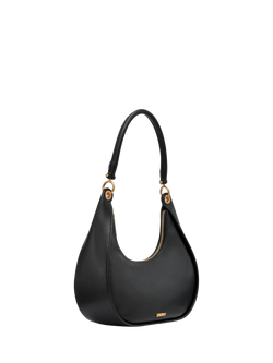 DKNY Abby Leather Hobo Crossbody Bag - view 2, Black