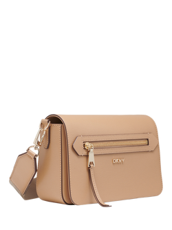 DKNY Bryant Avenue Leather Cross Body Bag - view 2, Cappuccino