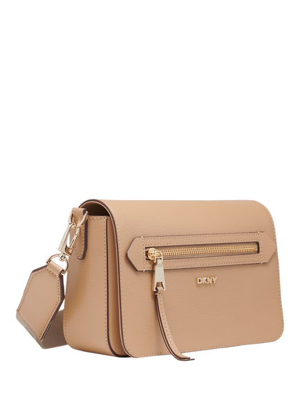 DKNY Bryant Avenue Leather Cross Body Bag - view 2, Cappuccino