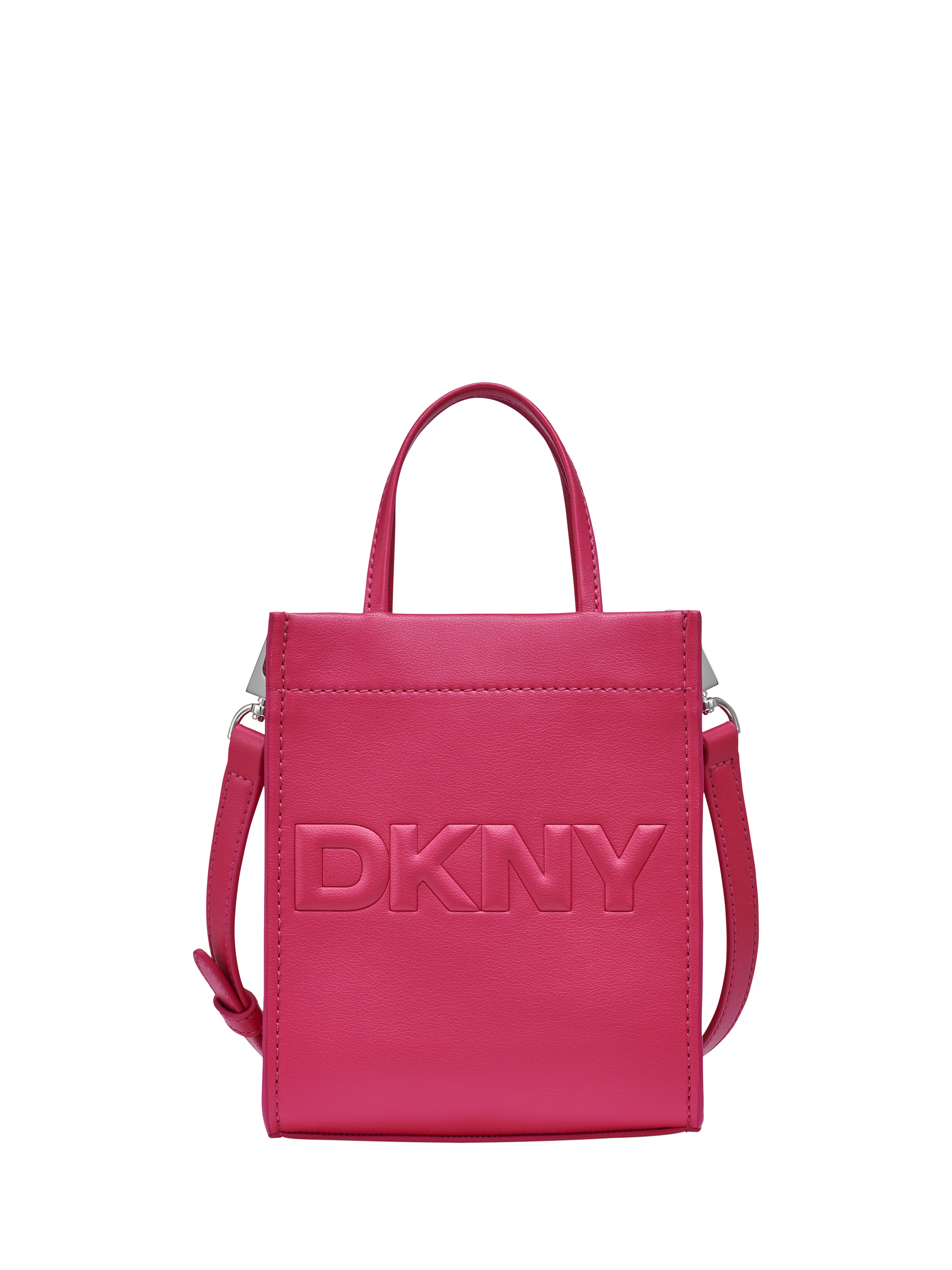 DKNY Carter Leather Cross Body Bag, Berry