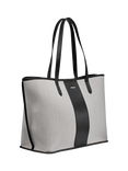 DKNY Hallie Canvas Tote Bag, Black/Natural