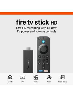 Amazon Fire TV Stick HD (2024) Full HD Streaming Device with Alexa Voice Remote & TV Guide with Live TV - view 2, Black