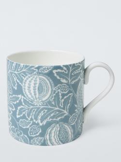 John Lewis x Sanderson Cantaloupe Bone China Mug, 360ml, Dove Blue, Blue Sky