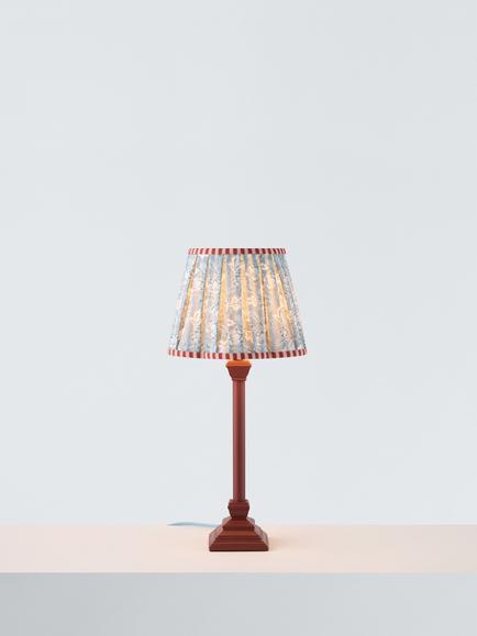John Lewis x Sanderson Dallimore Scallop Table Lamp, Red, Red