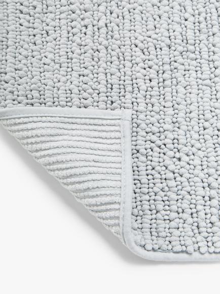 John Lewis Recycled Polyester Quick Dry Bobble Pedestal Mat - view 2, Silver Grey