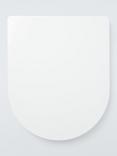 John Lewis Antibacterial Thermoset D-Shaped Toilet Seat, White