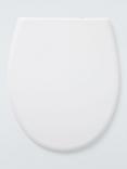 John Lewis Antibacterial Thermoset Soft Close Toilet Seat, White