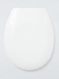 John Lewis Antibacterial Thermoset Standard Toilet Seat, White