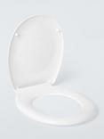 John Lewis Antibacterial Thermoset Standard Toilet Seat, White