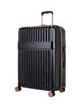 Rock Selene 8-Wheel Hard Shell Suitcase, Set of 4, Black