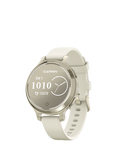 Garmin Lily 2 Active Smart Fitness Watch with Silicone Band, Lunar Gold and Bone