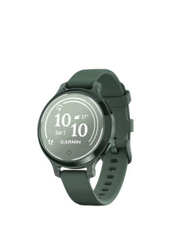 Garmin Lily 2 Active Smart Fitness Watch with Silicone Band, Jasper Green, Jasper Green