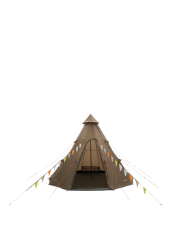 Easy Camp Rands 8-Person Tipi Tent, Brown, Brown Mid
