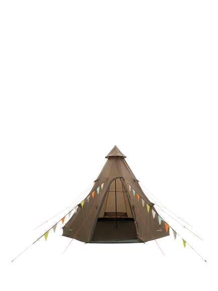 Easy Camp Rands 8-Person Tipi Tent, Brown, Brown Mid