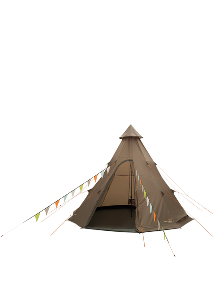 Easy Camp Rands 8-Person Tipi Tent, Brown - view 2, Brown Mid