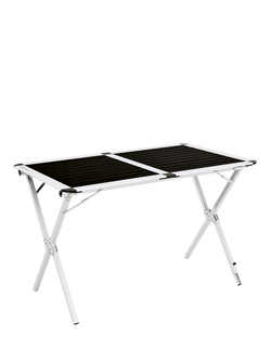 Easy Camp Aspen Lightweight Aluminium Foldable Table, Black, Black