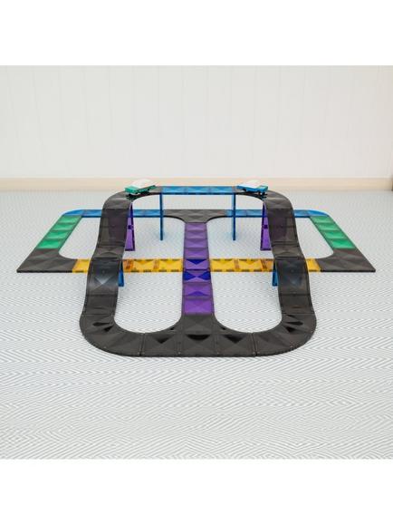 Connetix Roads, Ramps and Intersections Construction Set, 16 Piece - view 2, Multi