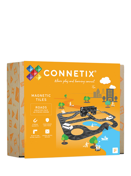 Connetix Roads Creative Set, 48 Piece, Multi