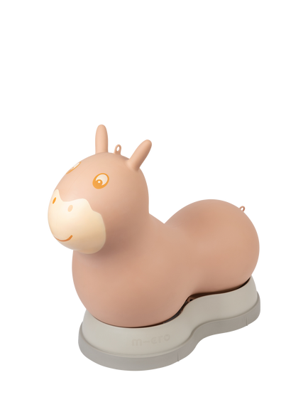 Micro Scooters 2-In-1 Horse Ride-On & Inflatable Hopper, Mocha