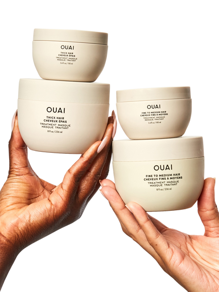 OUAI Fine Medium Hair Treatment Masque Travel Size, 100ml - view 2, 