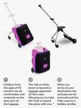 Micro Scooters Eazy Luggage Trike Suitcase, Purple