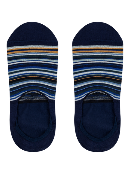 Paul Smith Stripe No Show Socks, Pack of 3, Multi - view 2, Multi