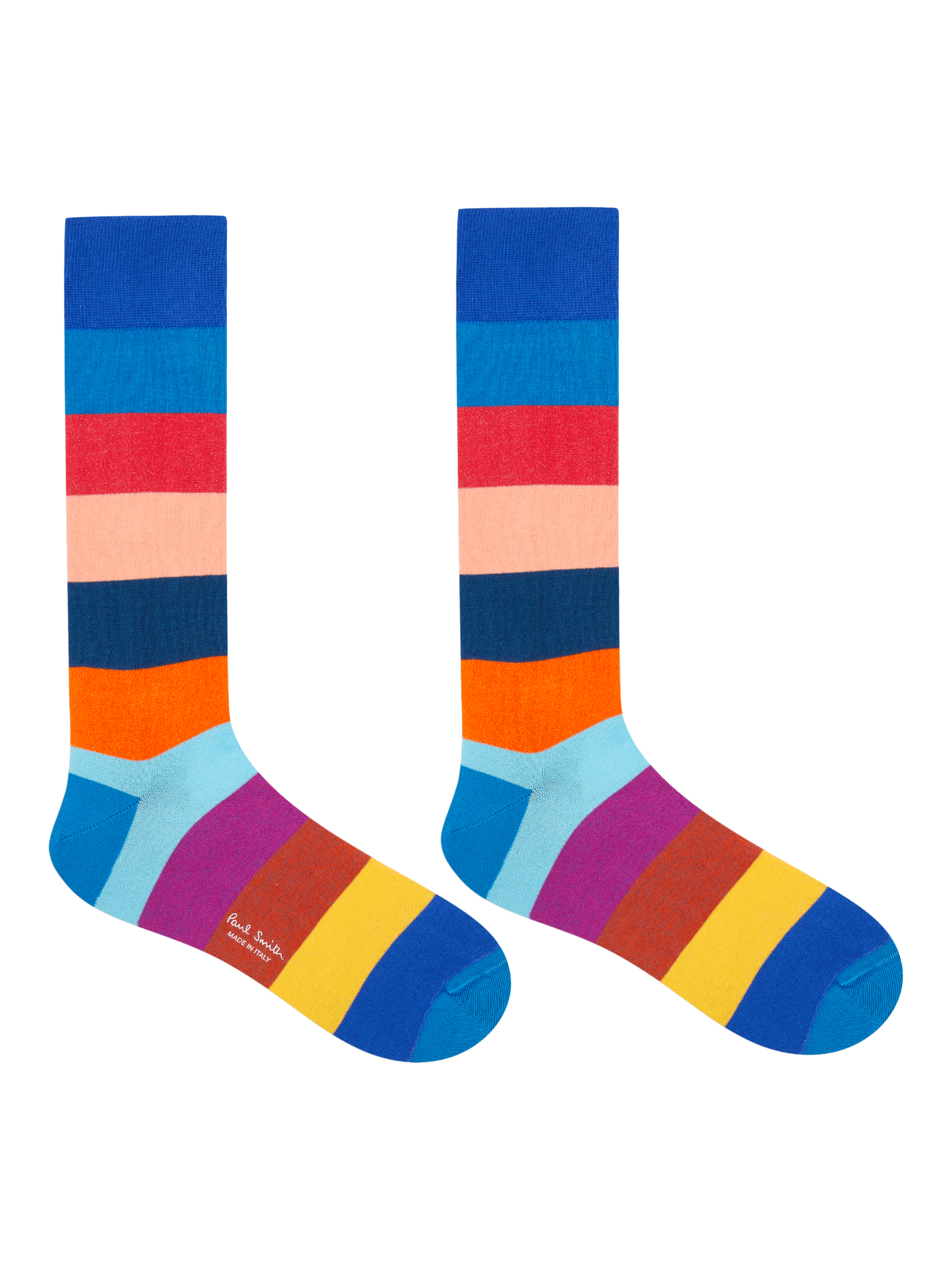 Product image 3 of 3, which shows Paul Smith Stripe Cotton Blend Socks, Pack of 2, Multi