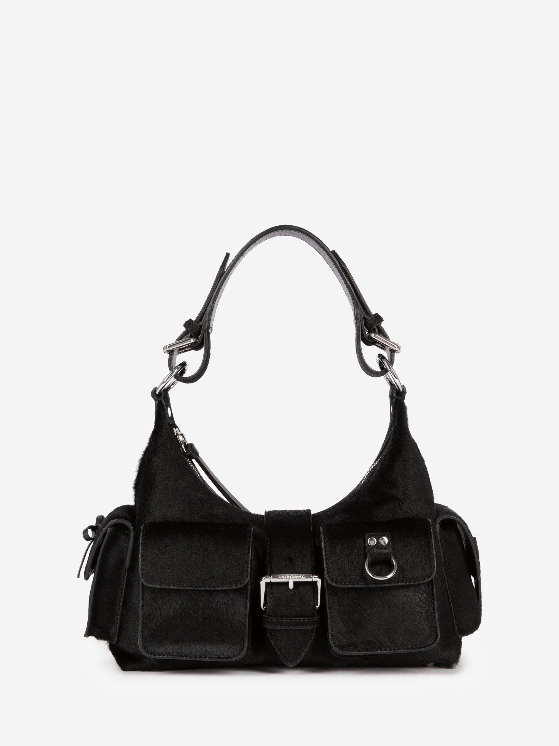 Product image 2 of 6, which shows THE KOOPLES Amelia Leather Shoulder Bag, Black