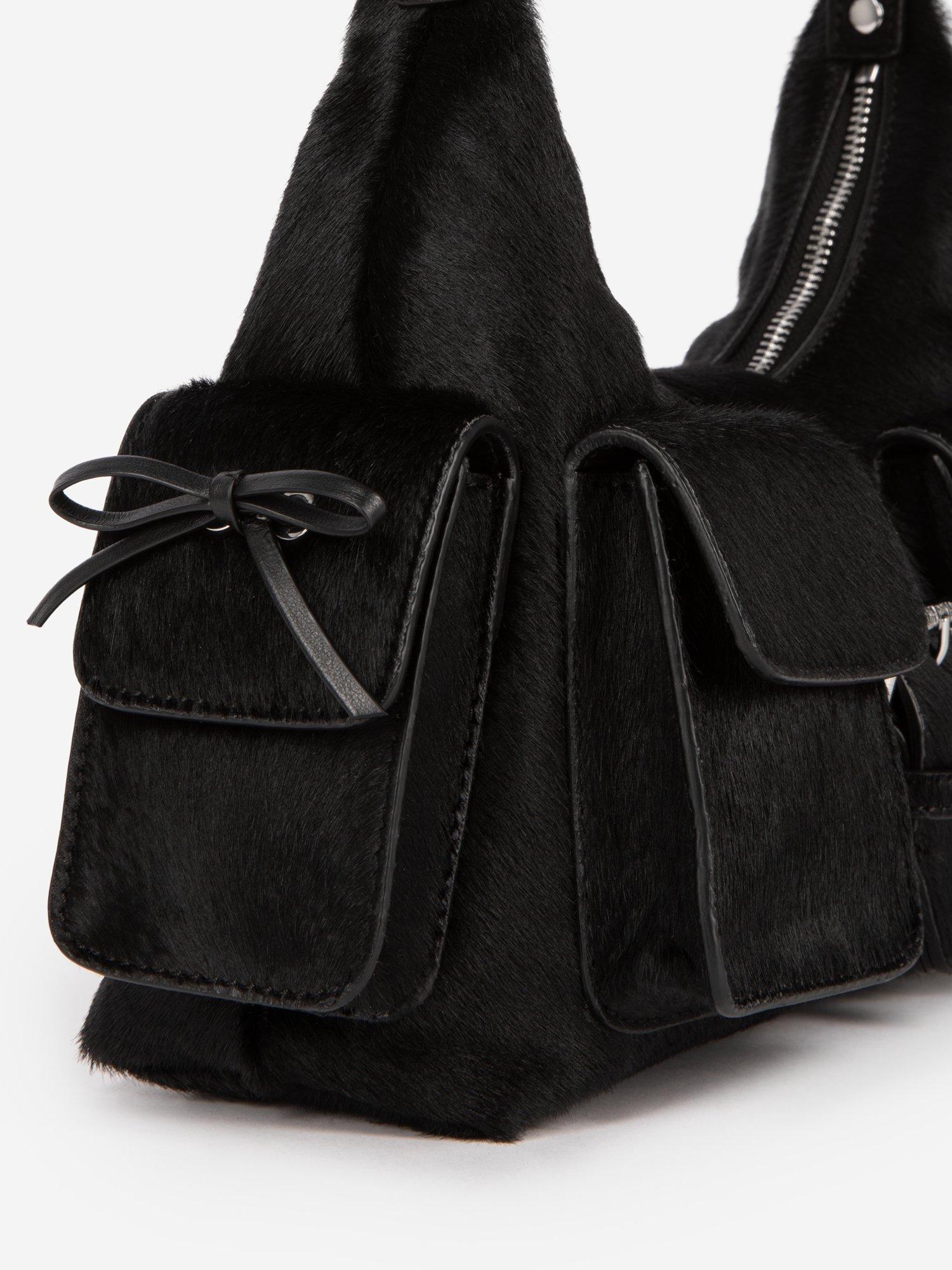 Product image 5 of 6, which shows THE KOOPLES Amelia Leather Shoulder Bag, Black