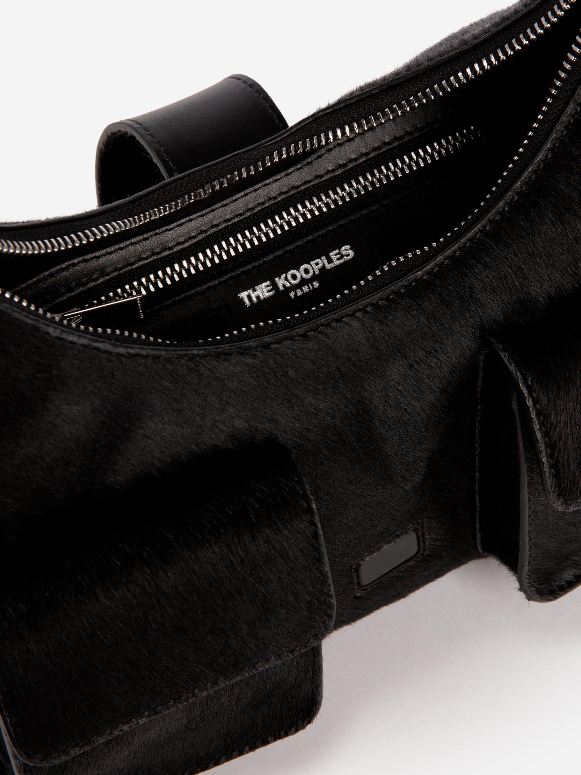 Product image 6 of 6, which shows THE KOOPLES Amelia Leather Shoulder Bag, Black