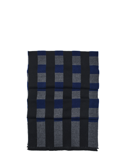 Aspinal of London Wool Scarf, Navy, Navy