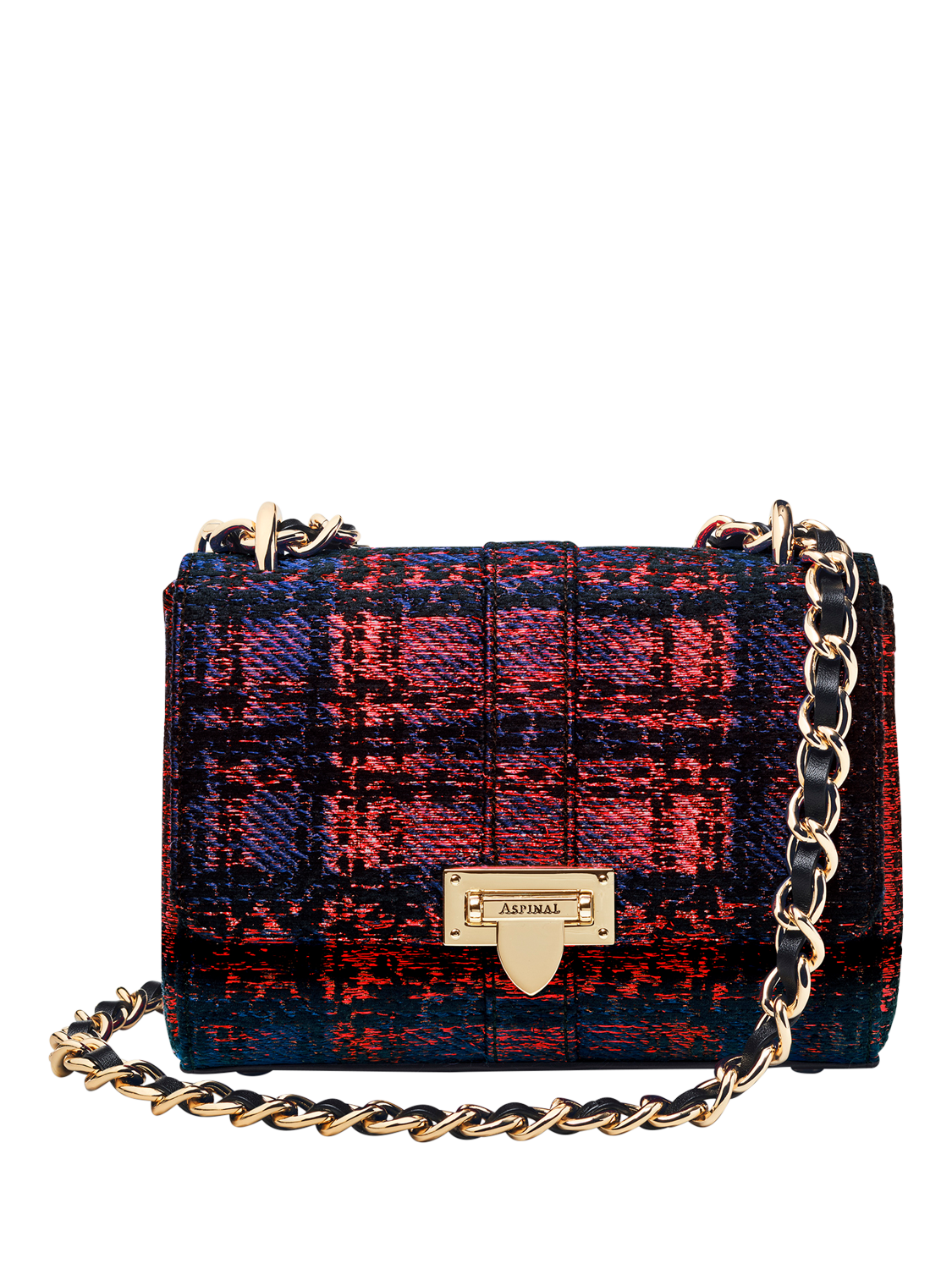 Aspinal of London Lottie Tweed Shoulder Bag