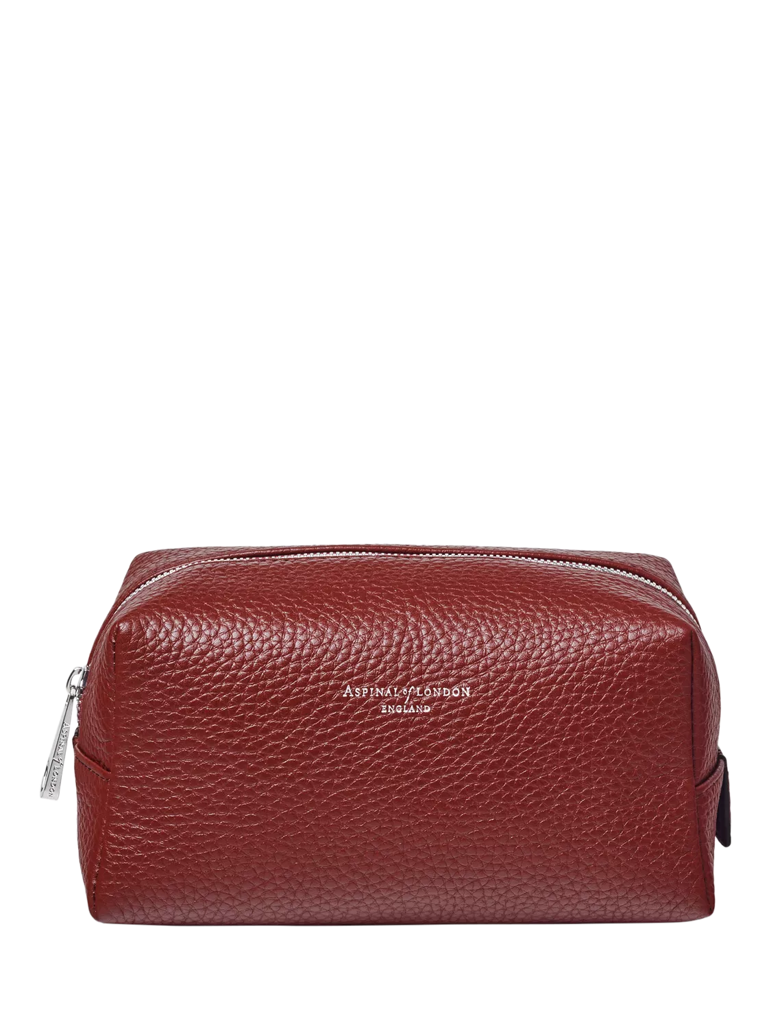 Aspinal of London London Leather Makeup Bag Merlot