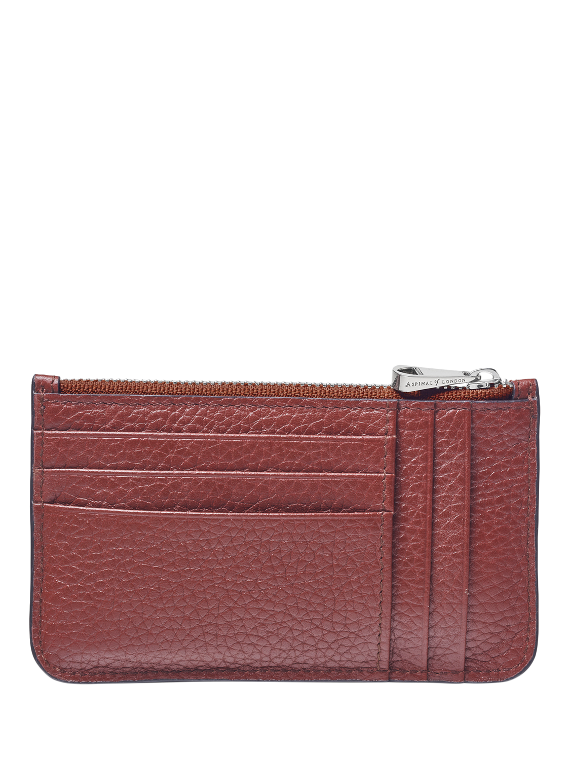 Product image 1 of 3, which shows Aspinal of London Ella Leather Coin & Card Holder, Merlot