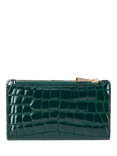 Aspinal of London Mayfair Patent Croc Coin & Card Purse, Evergreen