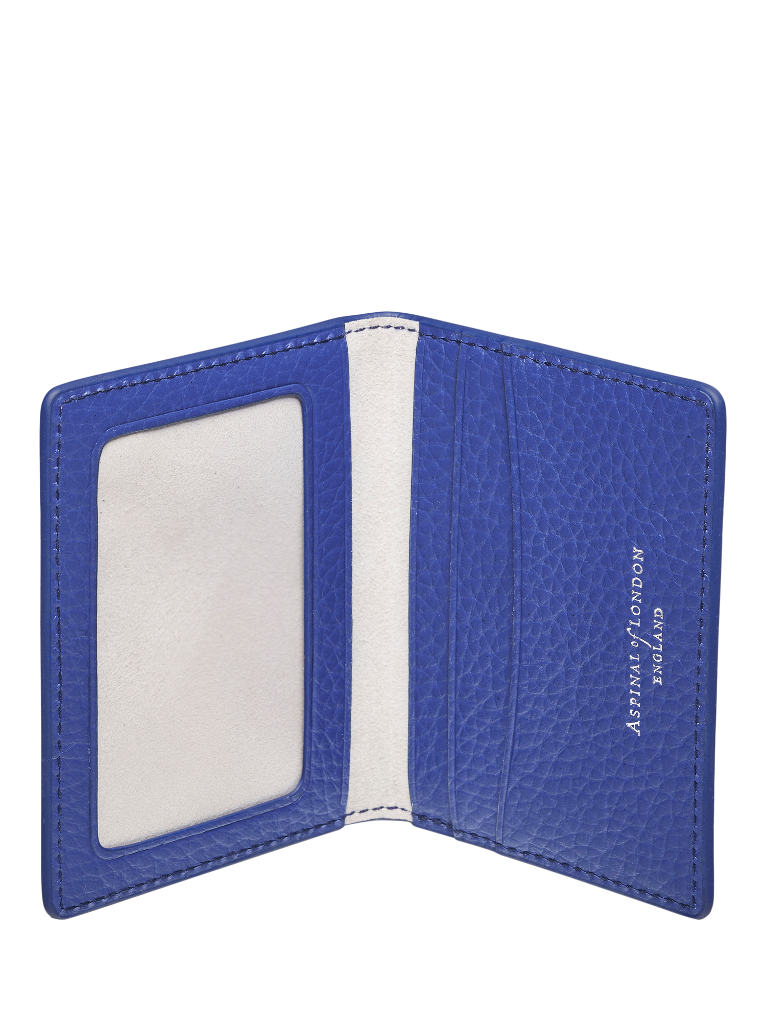 Aspinal of London Leather ID & Travel Card Holder, Cobalt Blue