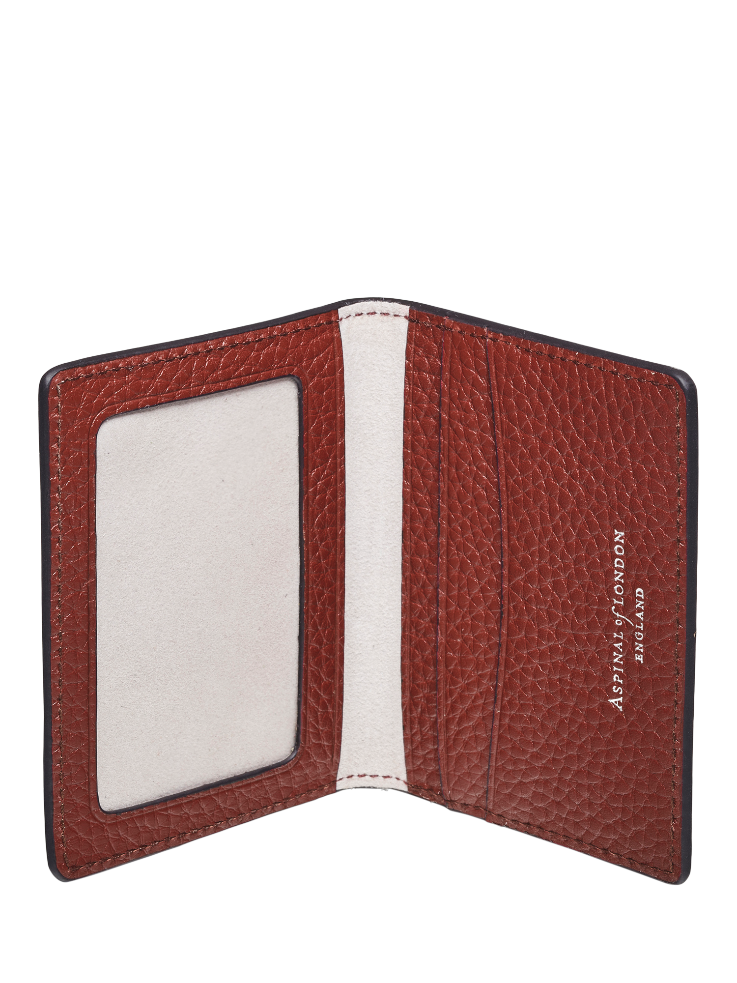 Aspinal of London Leather ID & Travel Card Holder, Merlot