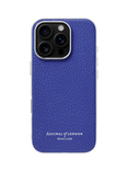 Aspinal of London Leather iPhone 16 Pro Case, Cobalt Blue