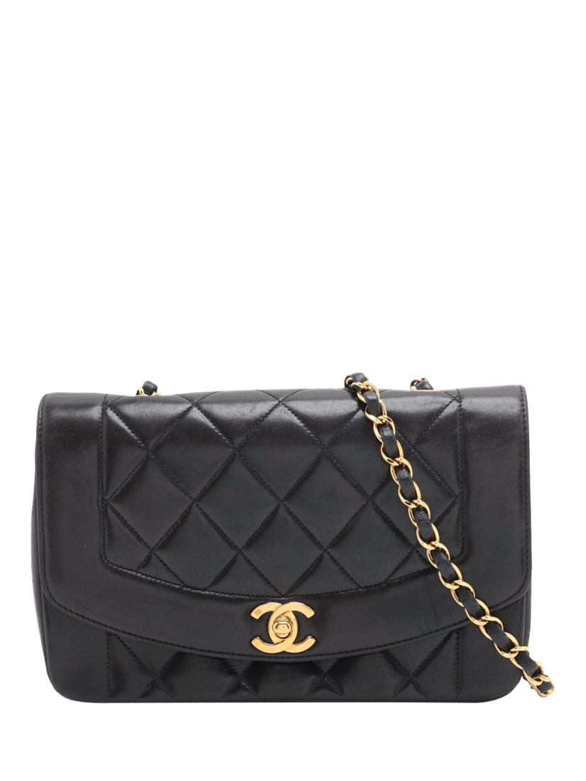 Pre-loved CHANEL Vintage 1994 Lambskin Small Diana Flap Bag, Brown