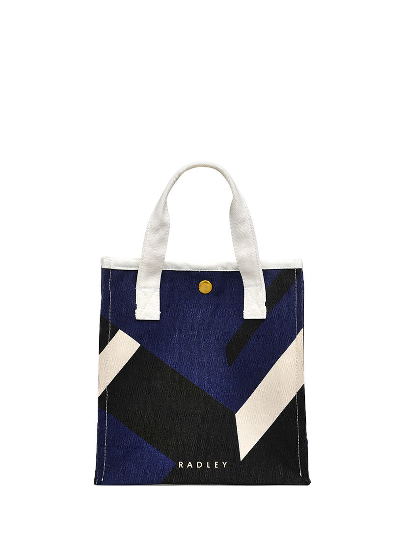 Product image 1 of 4, which shows Radley Abstract Geo Open Top Grab Bag, Evenfall