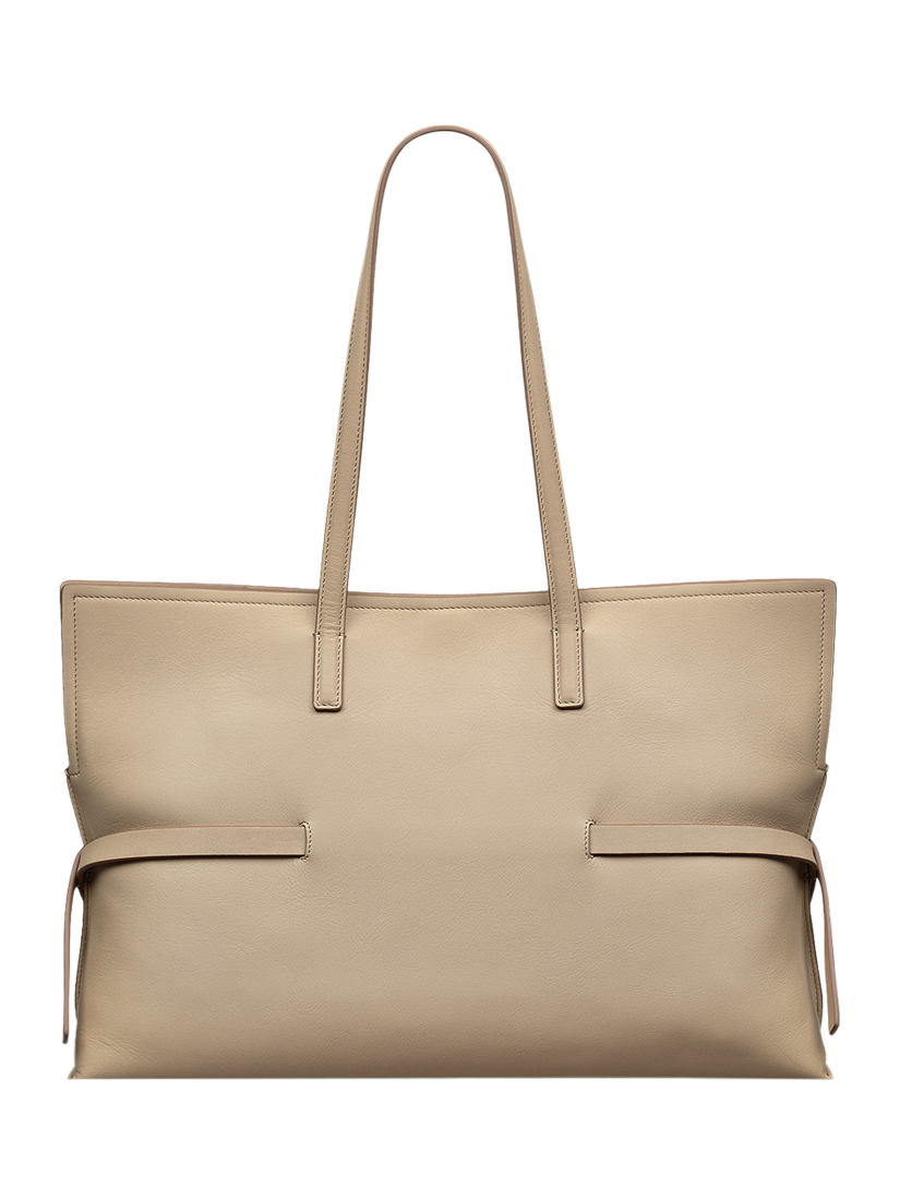 Radley Fleet Street Leather Square Tote Bag Stone