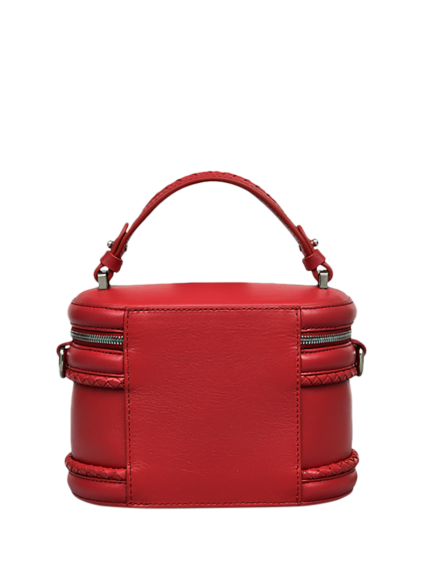 Product image 2 of 5, which shows Radley Lunar New Year Leather Vanity Style Crossbody Bag, Crimson