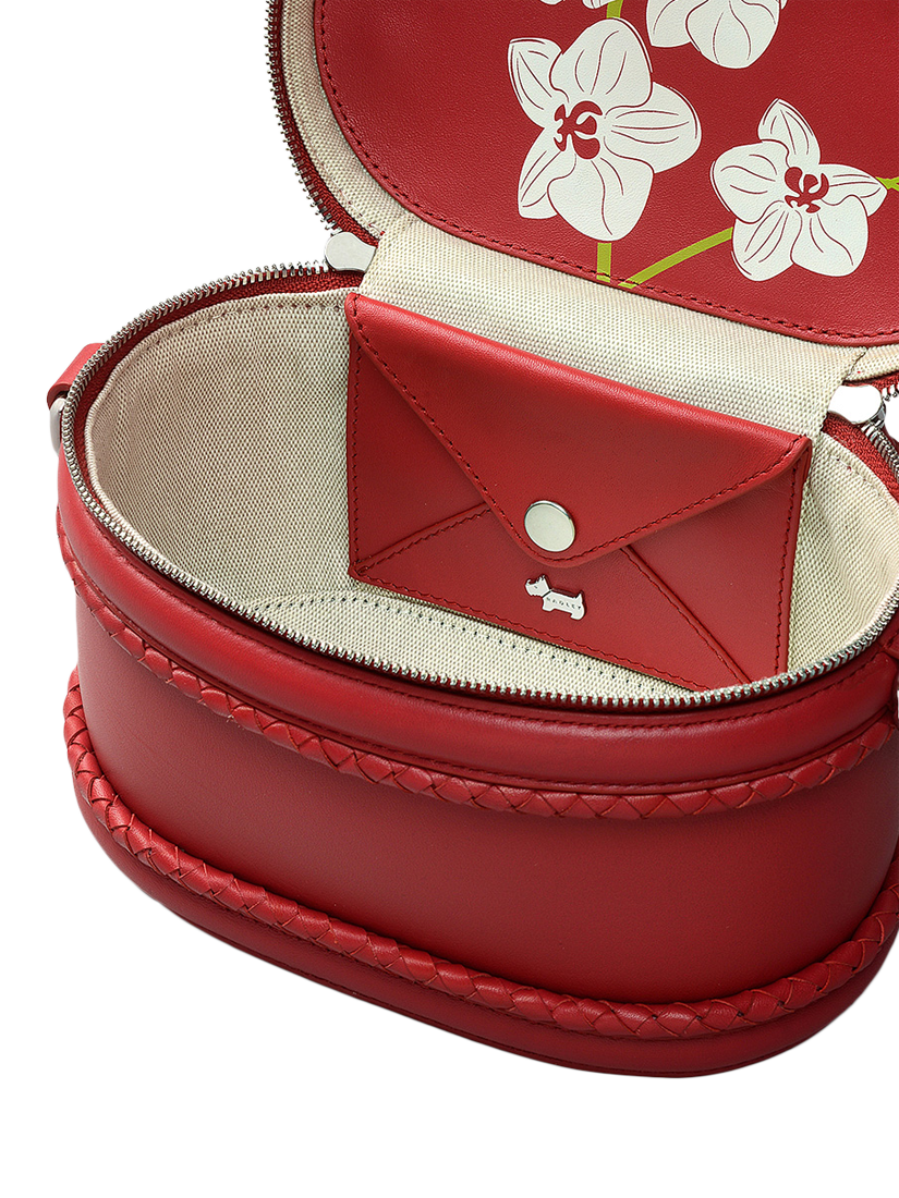 Product image 3 of 5, which shows Radley Lunar New Year Leather Vanity Style Crossbody Bag, Crimson