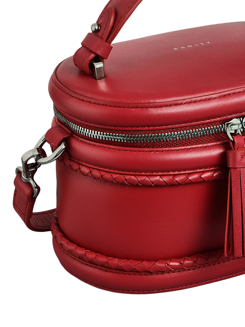 Product image 4 of 5, which shows Radley Lunar New Year Leather Vanity Style Crossbody Bag, Crimson