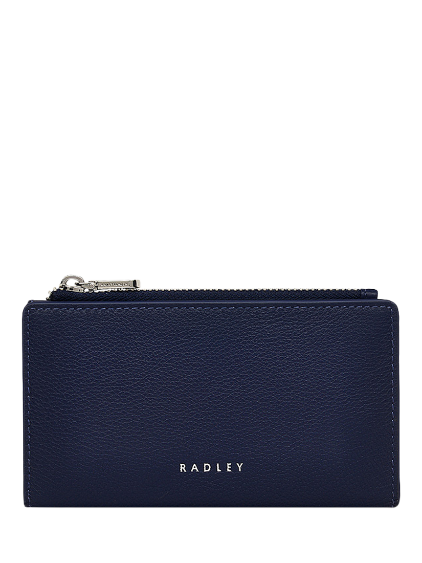 Product image 1 of 4, which shows Radley Coin Street Leather Medium Zip-Top Purse, Evenfall