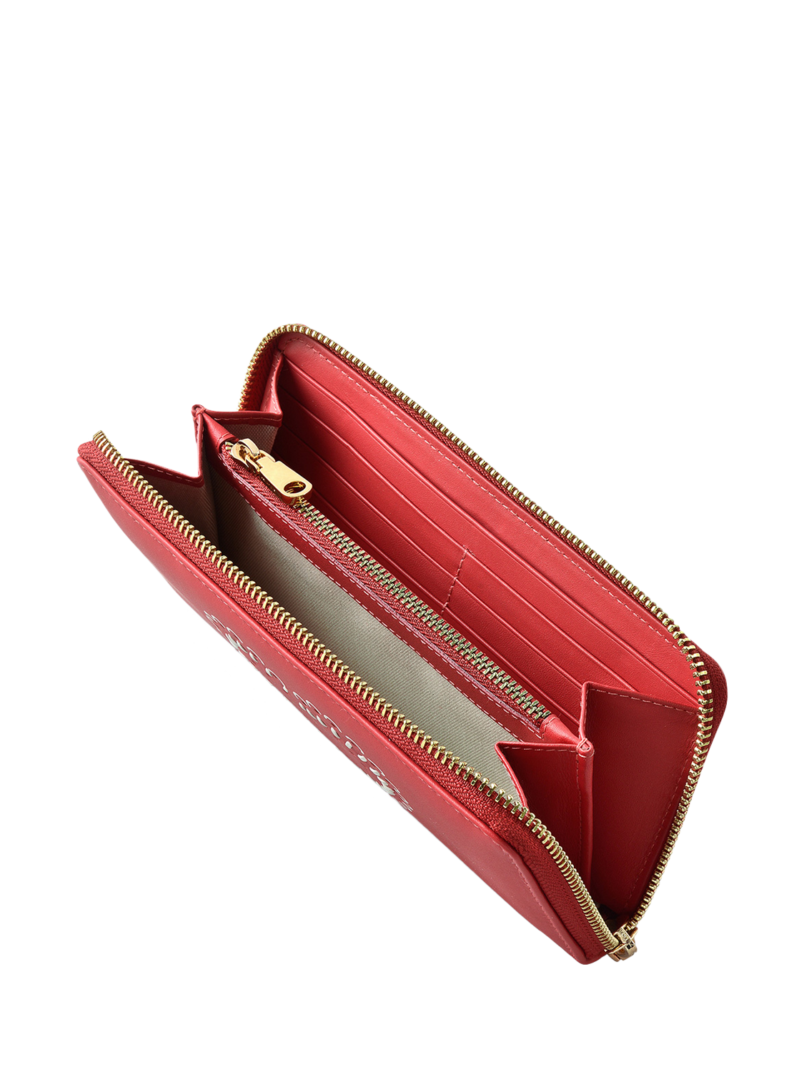 Product image 3 of 3, which shows Radley Valentine's Leather Zip-Around Matinee Purse, Crimson