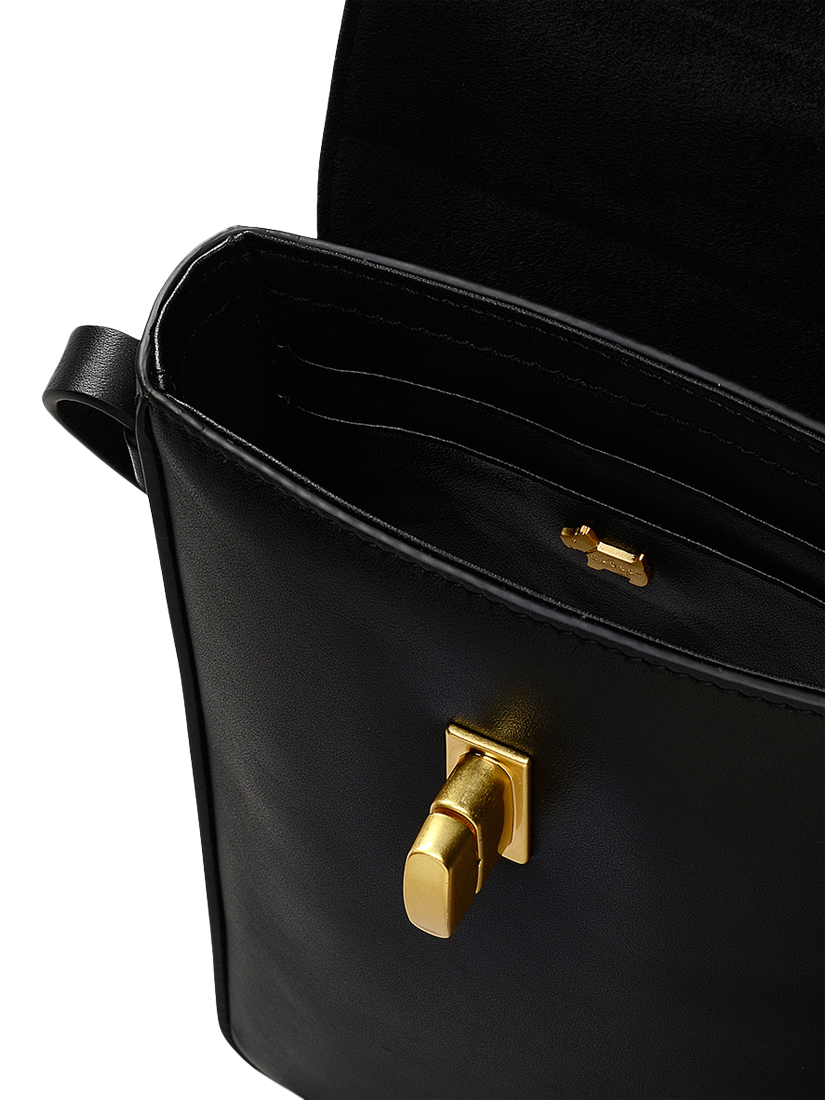 Product image 3 of 4, which shows Radley Threadneedle Street Leather Crossbody Phone Bag, Black