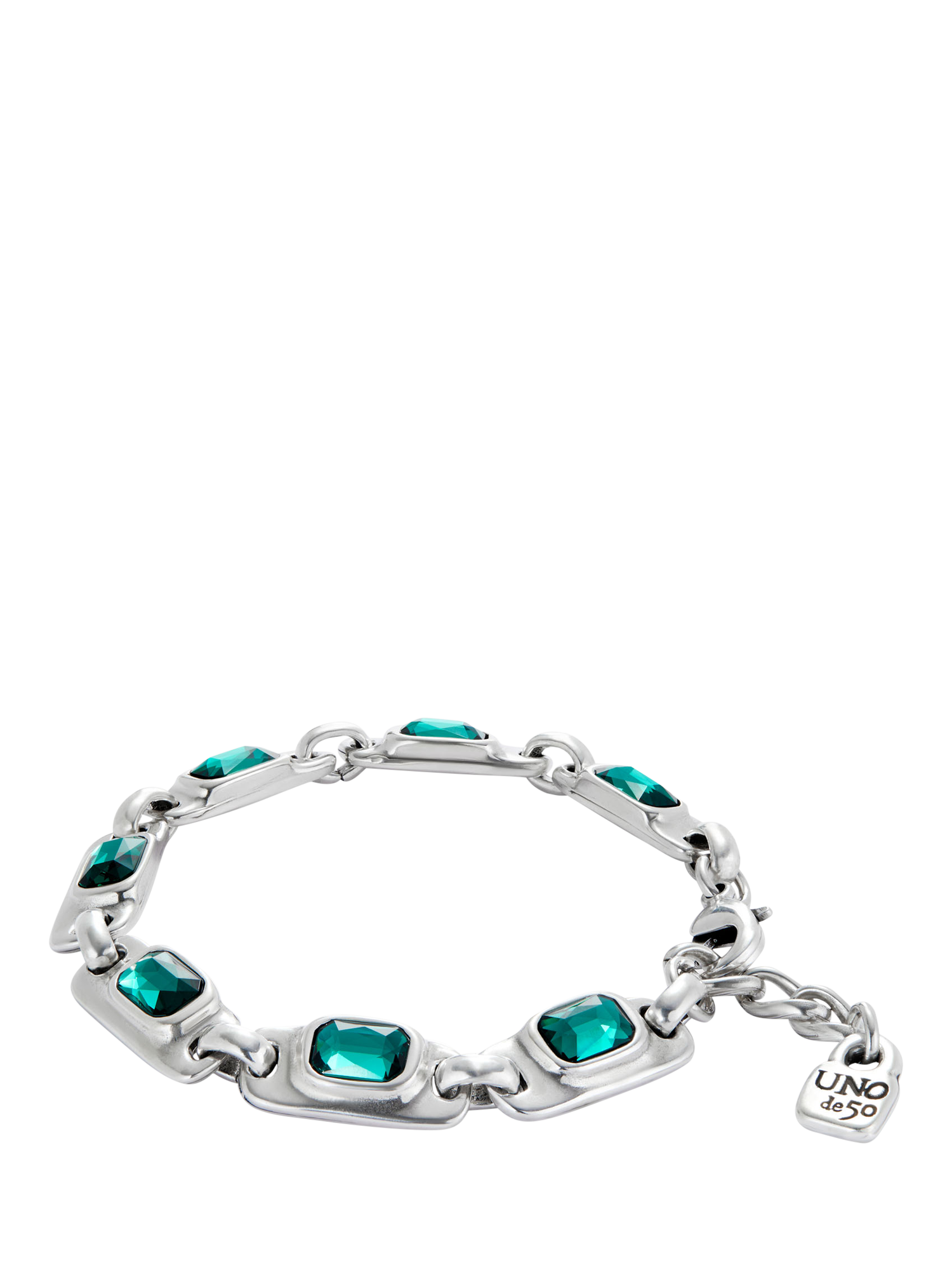 Product image 4 of 5, which shows UNOde50 Art Crystal Bracelet, Silver