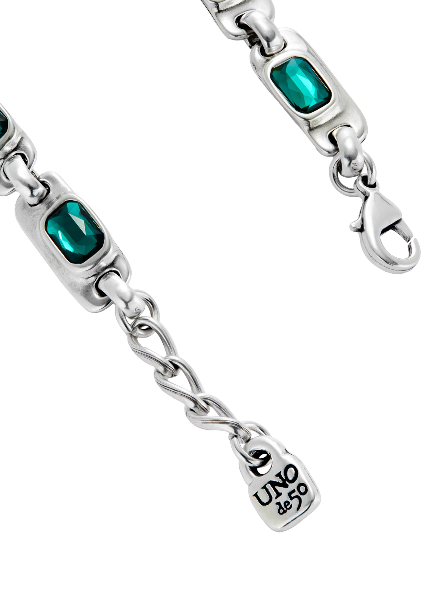 Product image 5 of 5, which shows UNOde50 Art Crystal Bracelet, Silver