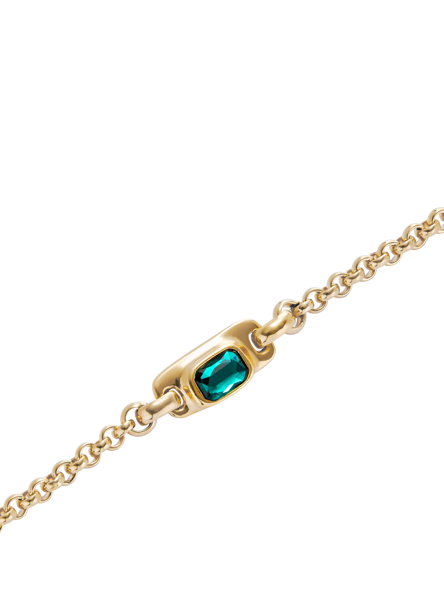 Product image 5 of 5, which shows UNOde50 Art Crystal Bracelet, Gold